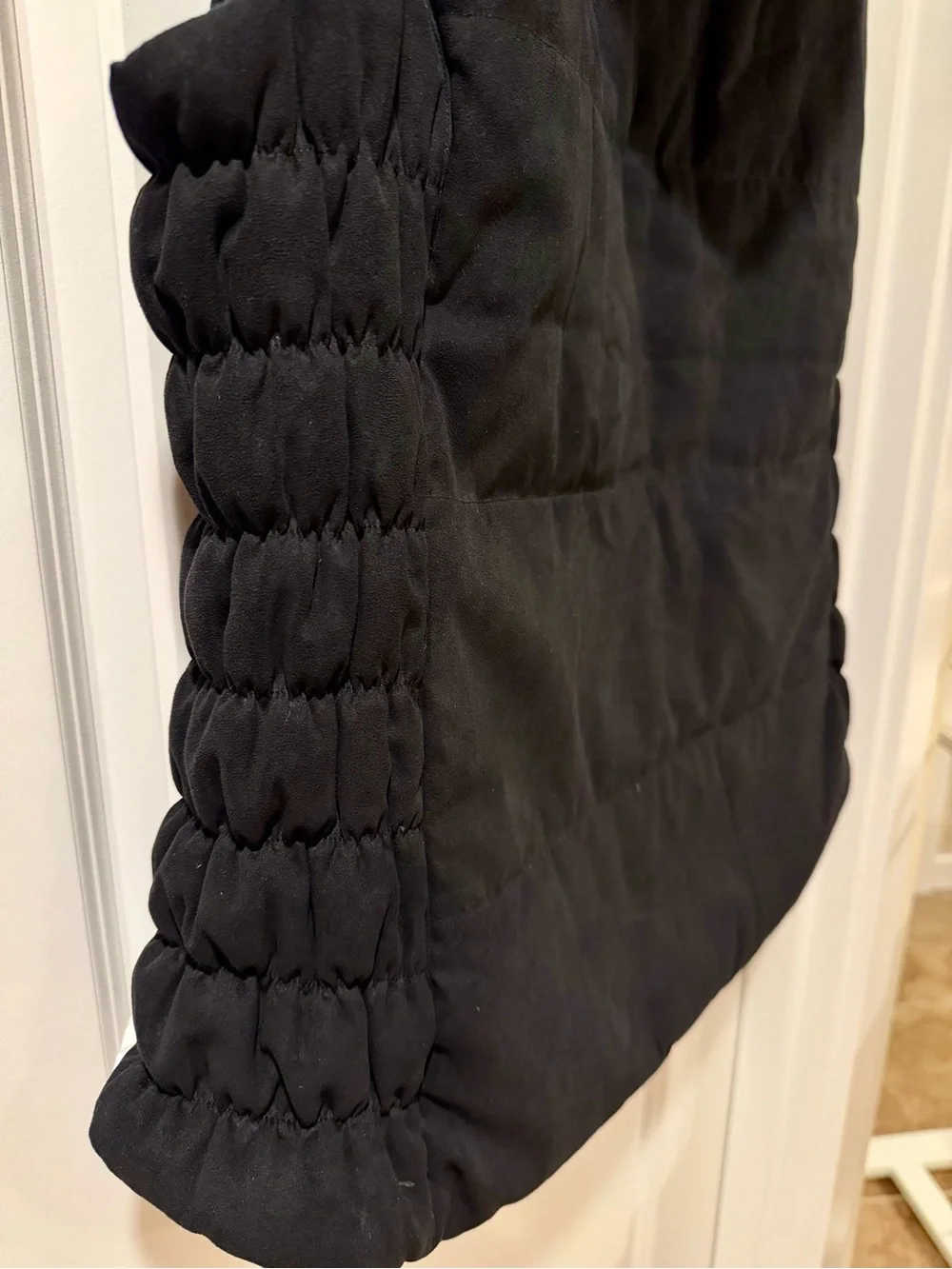ExOfficio Black Quilted Women's Vest with Detachable Hood Cozy Warm XL Puffer
